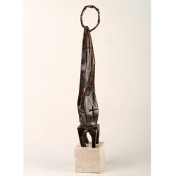 Evanghelist IV - sculptură în bronz, artist Liviu Bumbu